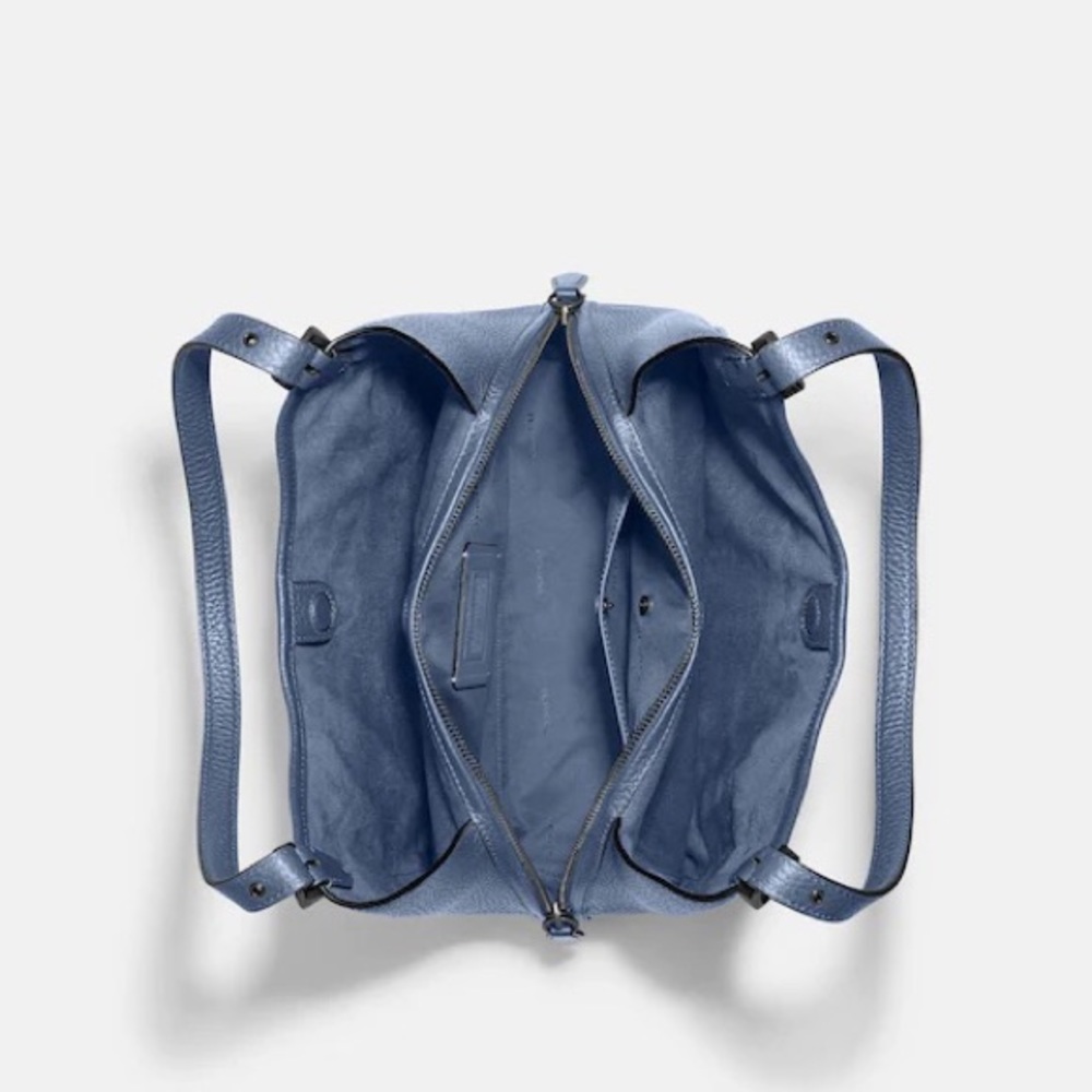 Coach Lori Leather Shoulder Bag - Washed Chambray - Picture 3 of 8